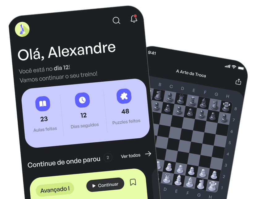 Como joga o nível Avançado do App Xadrez do Android